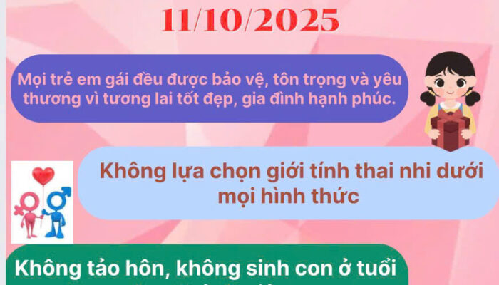Hưởng ứng Ngày Quốc tế Trẻ em gái 11/10/2025
